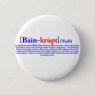 Bóton Redondo 5.08cm Bain-krupt (verbo)