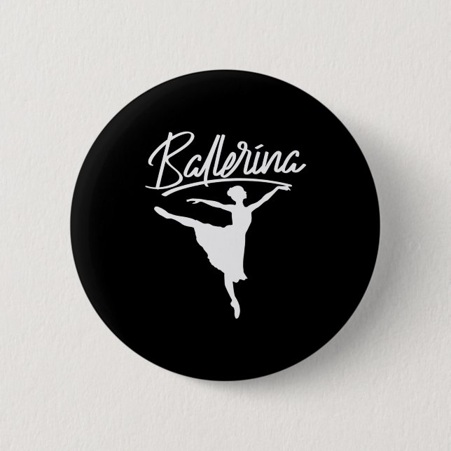 Bóton Redondo 5.08cm Ballerina Dancer (Frente)