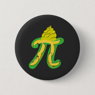 Bóton Redondo 5.08cm Banana Cream Pie Pi Day