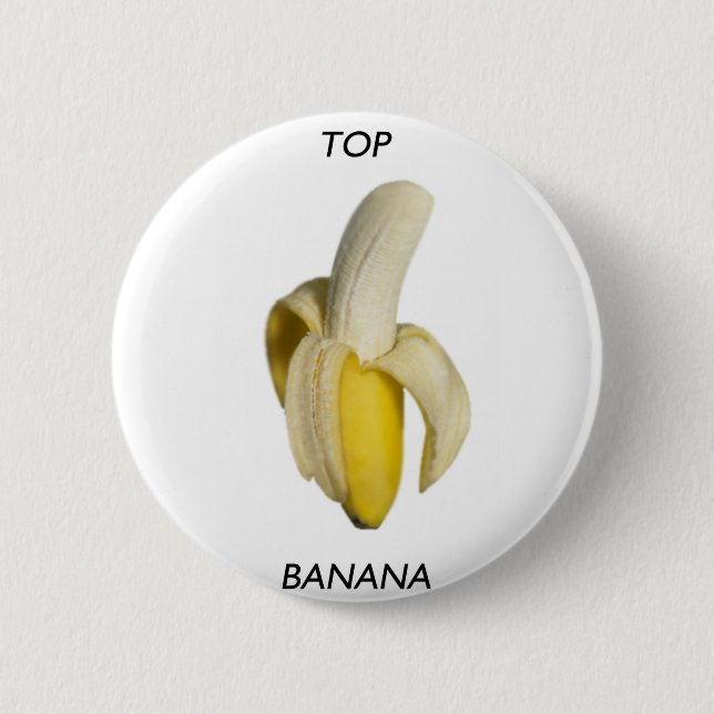 Bóton Redondo 5.08cm Banana superior (Frente)