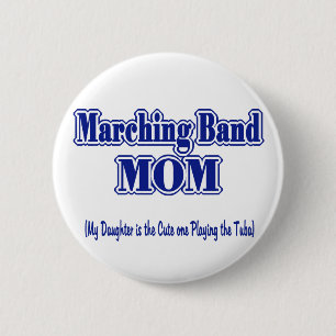 Bóton Redondo 5.08cm Banda de Marcha Mãe/ Tuba