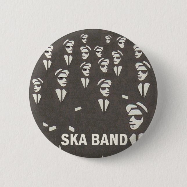 Bóton Redondo 5.08cm banda do ska (Frente)