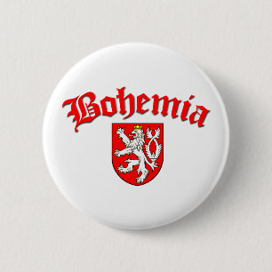 Bóton Redondo 5.08cm Bandeira 1 de Boémia (w/inscription)