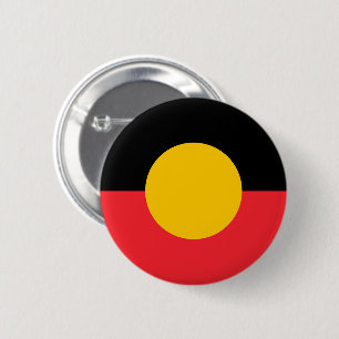Bóton Redondo 5.08cm bandeira aborígine australiana