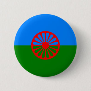 Bóton Redondo 5.08cm Bandeira aciganada