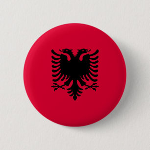 Bóton Redondo 5.08cm Bandeira albanesa