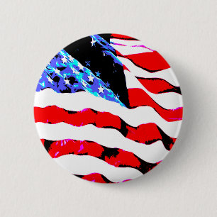 Bóton Redondo 5.08cm bandeira americana