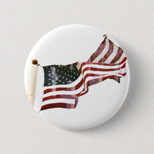 Bóton Redondo 5.08cm Bandeira Americana com Cruzes