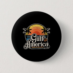 Bóton Redondo 5.08cm Bandeira Americana Do Golfo Da América Do Norte Es