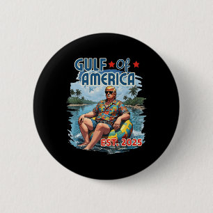 Bóton Redondo 5.08cm Bandeira Americana G.2025 Do Golfo De Eua