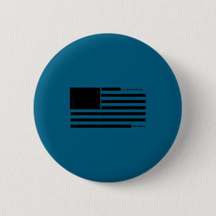 Bóton Redondo 5.08cm Bandeira americana redigida censurada sátira EUA
