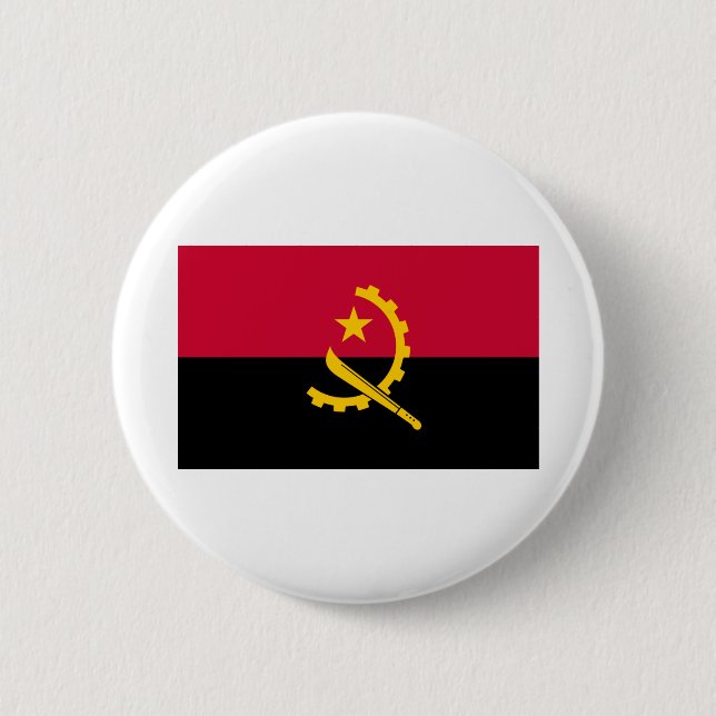 Bóton Redondo 5.08cm Bandeira Angola (Frente)