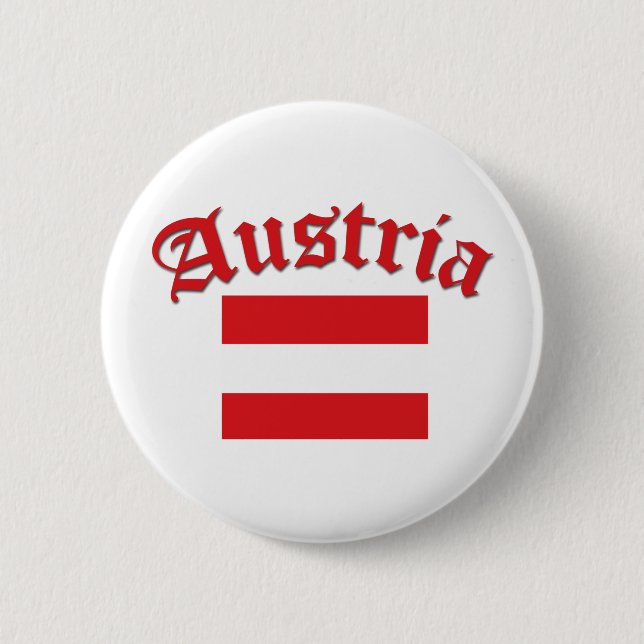 Bóton Redondo 5.08cm Bandeira austríaca (Frente)