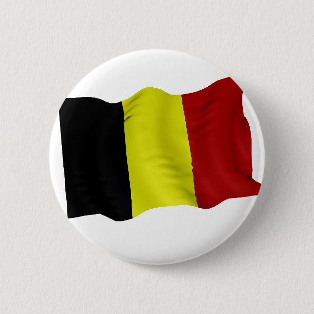 Bóton Redondo 5.08cm Bandeira belga (Frente)