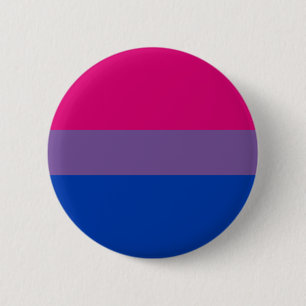 Bóton Redondo 5.08cm Bandeira bissexual do arco-íris do orgulho de LGB