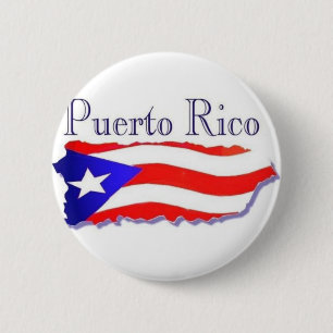 Bóton Redondo 5.08cm Bandeira Boricua de Puerto Rico