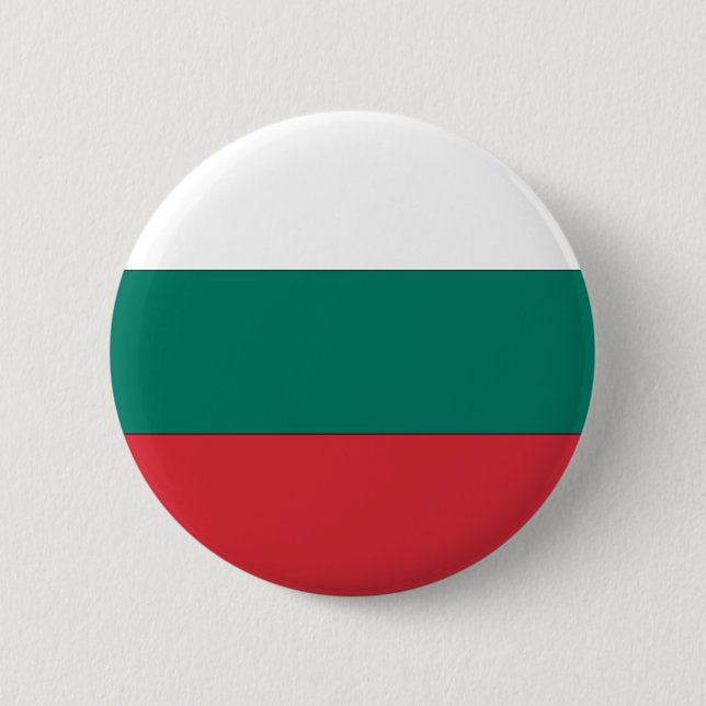 Bóton Redondo 5.08cm Bandeira búlgara (Frente)