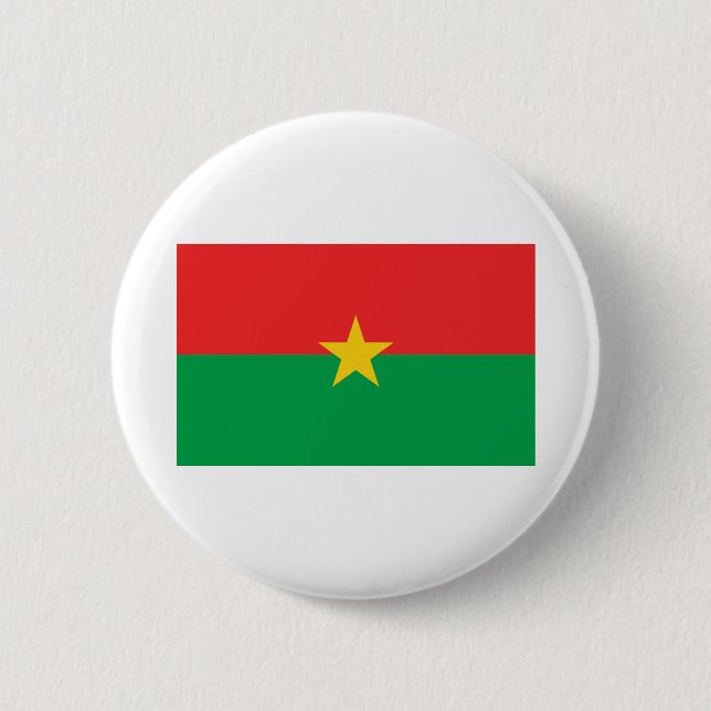 Bóton Redondo 5.08cm Bandeira Burkina Faso (Frente)