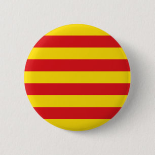 Bóton Redondo 5.08cm Bandeira Catalã