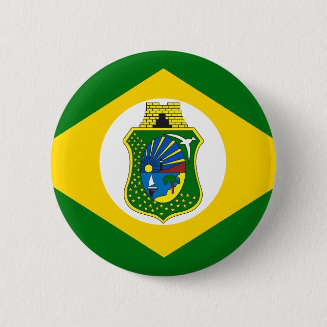 Bóton Redondo 5.08cm Bandeira Ceará Brasil (Frente)