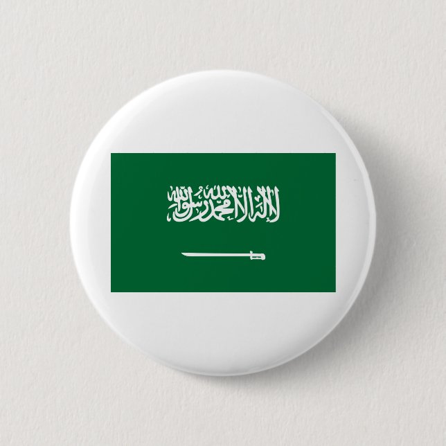 Bóton Redondo 5.08cm Bandeira da Arábia Saudita (Frente)
