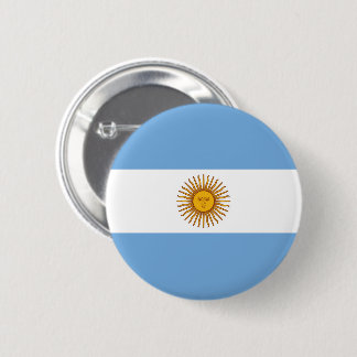 Bóton Redondo 5.08cm Bandeira da Argentina