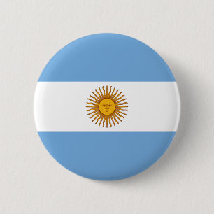Bóton Redondo 5.08cm Bandeira da Argentina - Bandera da Argentina