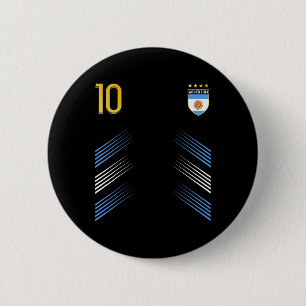 Bóton Redondo 5.08cm Bandeira da Argentina Orgulho Argentino Amantes