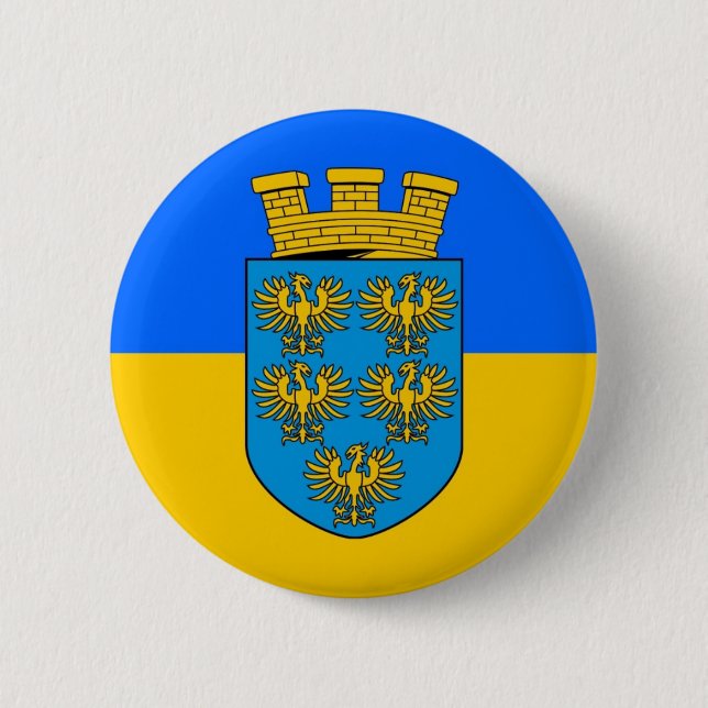 Bóton Redondo 5.08cm Bandeira da Baixa Áustria (Frente)