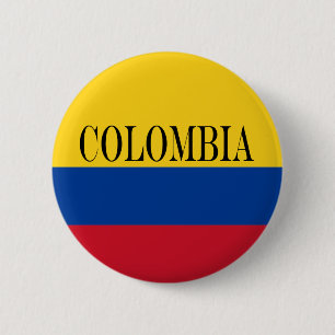 Bóton Redondo 5.08cm Bandeira da Bandera da Colômbia