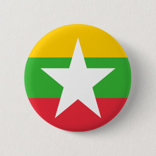 Bóton Redondo 5.08cm Bandeira da Birmânia