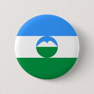 Bóton Redondo 5.08cm Bandeira da Cabárdia-Balcária