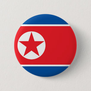 Bóton Redondo 5.08cm Bandeira da Coreia do Norte no Pin/crachá do bot