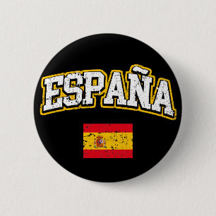 Bóton Redondo 5.08cm Bandeira da espanha