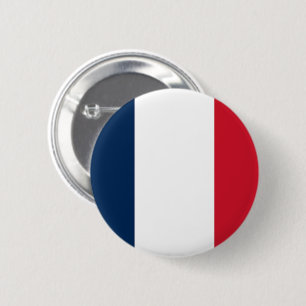 Bóton Redondo 5.08cm Bandeira da França