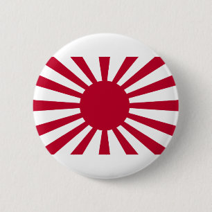 Bóton Redondo 5.08cm Bandeira da guerra de Sun de ascensão do exércit