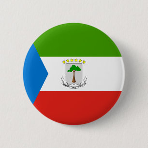 Bóton Redondo 5.08cm Bandeira da Guiné Equatorial