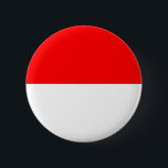 Bóton Redondo 5.08cm Bandeira da Indonésia<br><div class="desc">Bandeira patriótica da Indonésia</div>