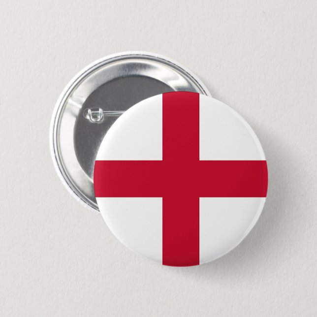 Bóton Redondo 5.08cm Bandeira da Inglaterra (Frente & Verso)