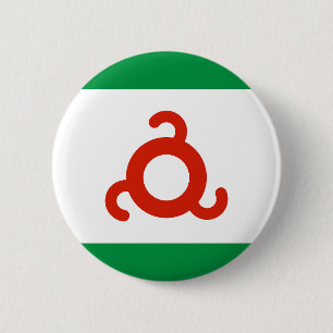 Bóton Redondo 5.08cm Bandeira da Inguchétia