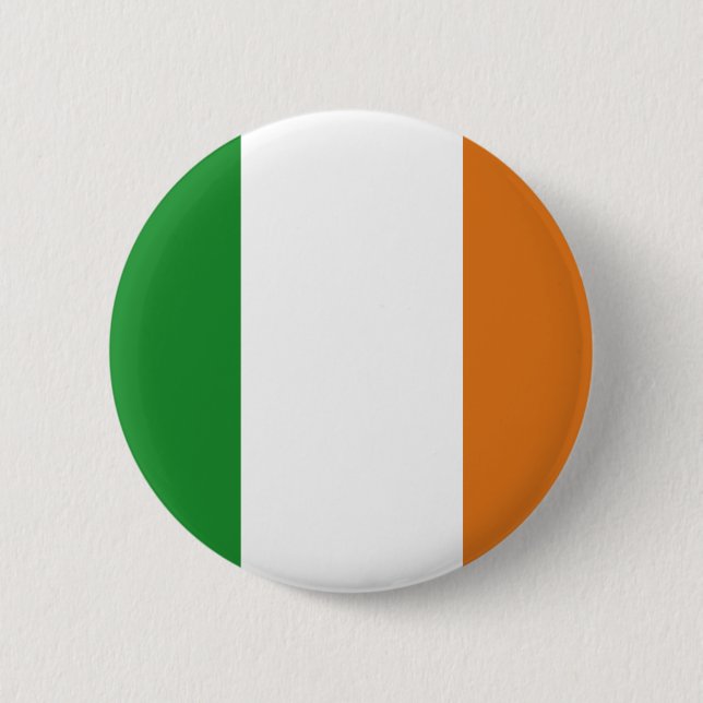 Bóton Redondo 5.08cm Bandeira da Irlanda (Frente)