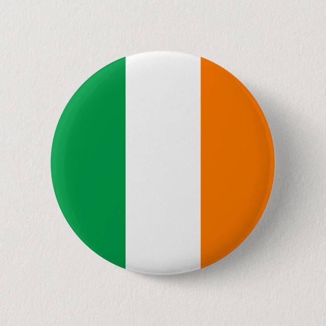 Bóton Redondo 5.08cm Bandeira da Irlanda (Frente)