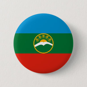 Bóton Redondo 5.08cm Bandeira da Karachai-Circássia