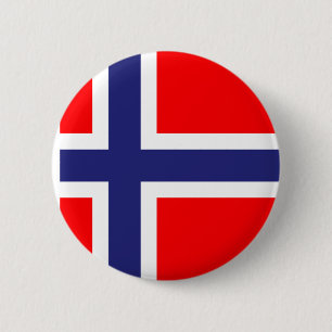 Bóton Redondo 5.08cm Bandeira da Noruega