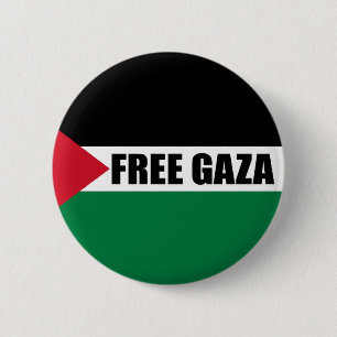 Bóton Redondo 5.08cm Bandeira da Palestina, Salvar Gaza, Gaza livre
