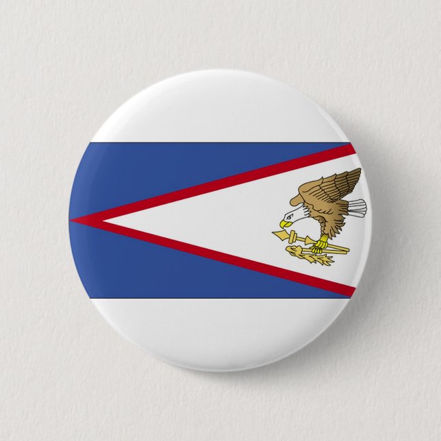 Bóton Redondo 5.08cm Bandeira da Samoa Americana (Frente)