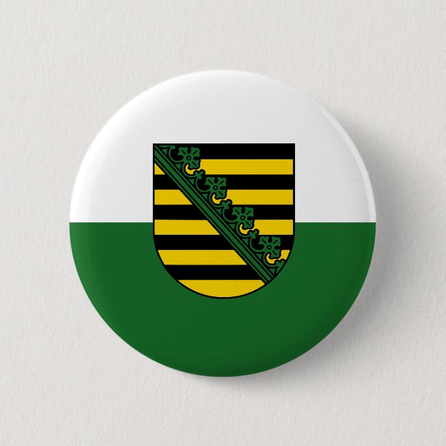 Bóton Redondo 5.08cm Bandeira da Saxónia (Frente)