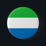 Bóton Redondo 5.08cm Bandeira da Serra Leoa<br><div class="desc">Bandeira patriótica da Serra Leoa.</div>