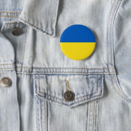 Bóton Redondo 5.08cm Bandeira da Ucrânia
