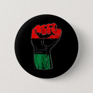 Bóton Redondo 5.08cm Bandeira da Unia Pan-Africana Antena Negra Anteced